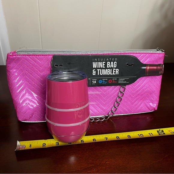 Insulated Wine bag & tumbler pink great gift - Picture 5 of 8